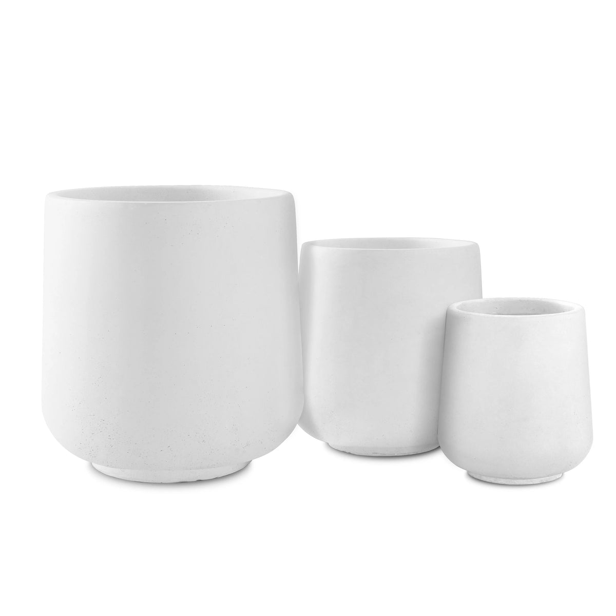 Round Concrete Planter Set of 3 Sizes P6271