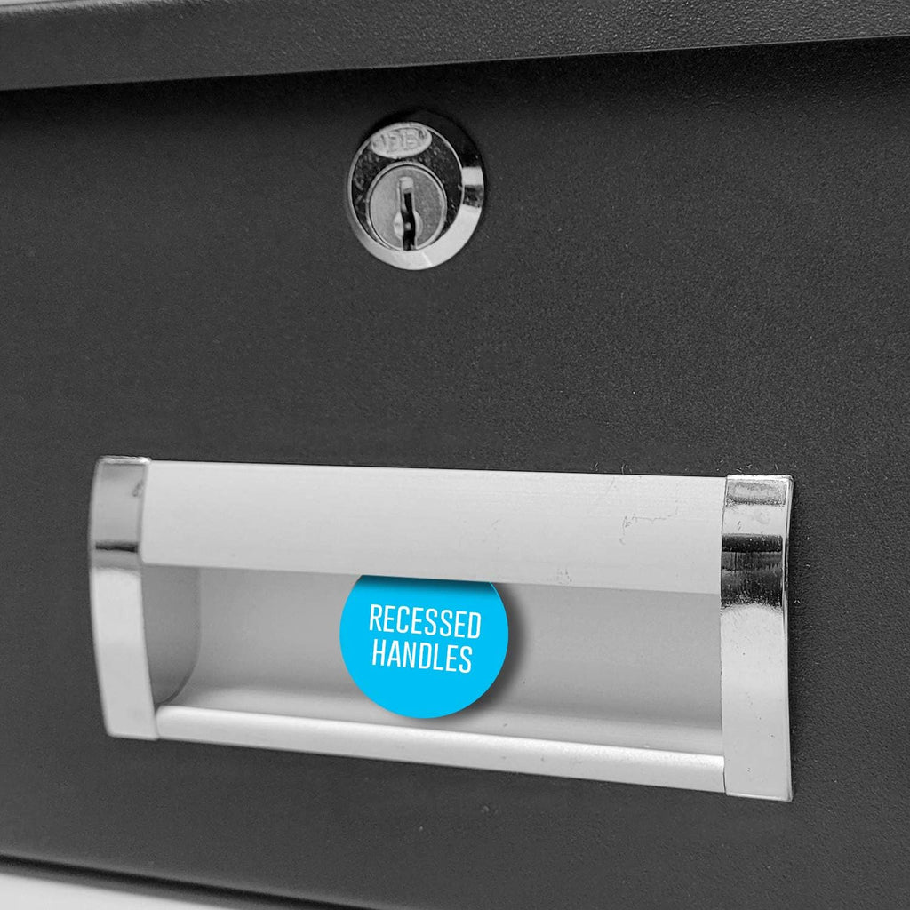 2U Universal Rack Mount Storage Drawer with Lock and Keys C845