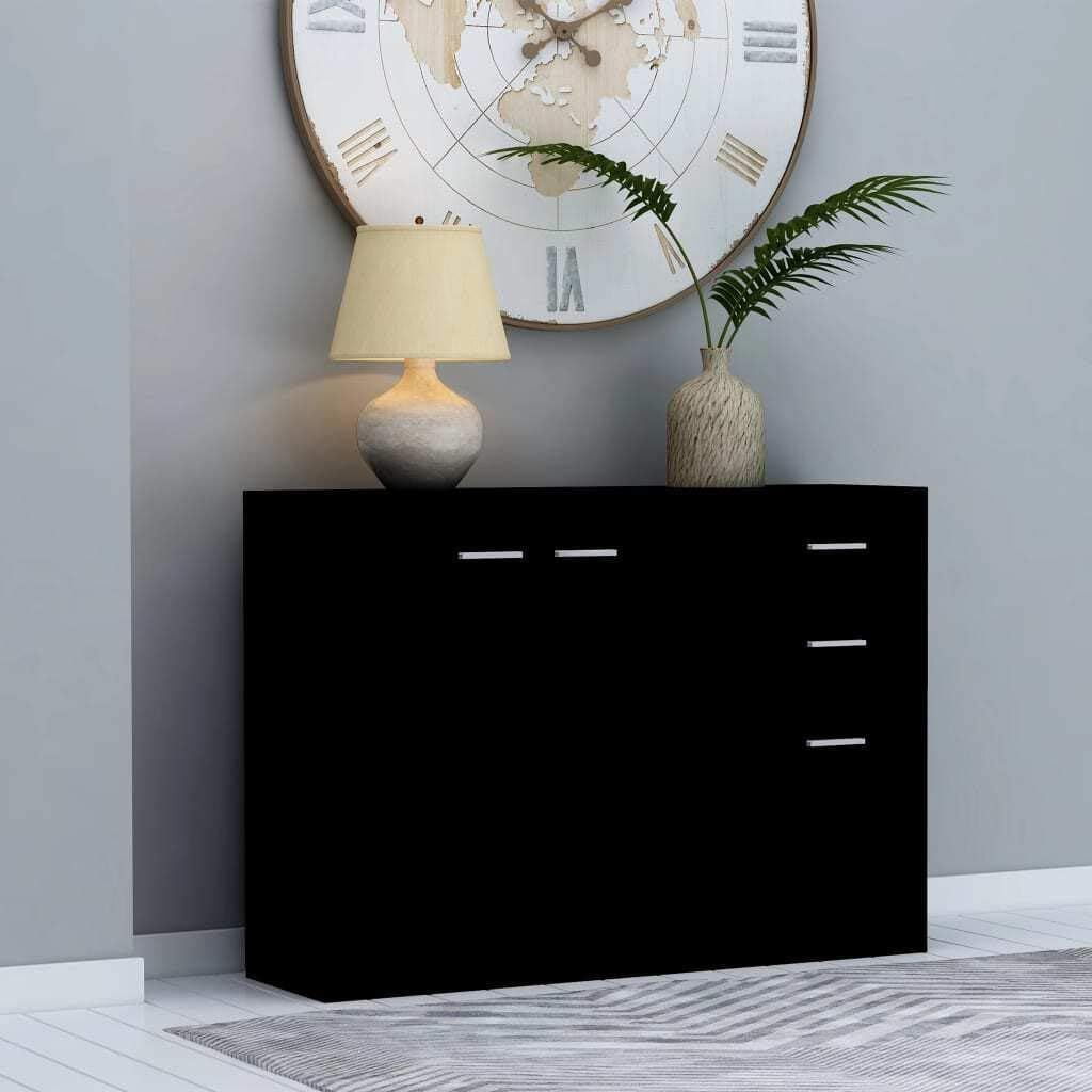 White Chipboard Sideboard Storage Cabinet M771520