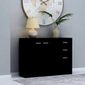 White Chipboard Sideboard Storage Cabinet M771520