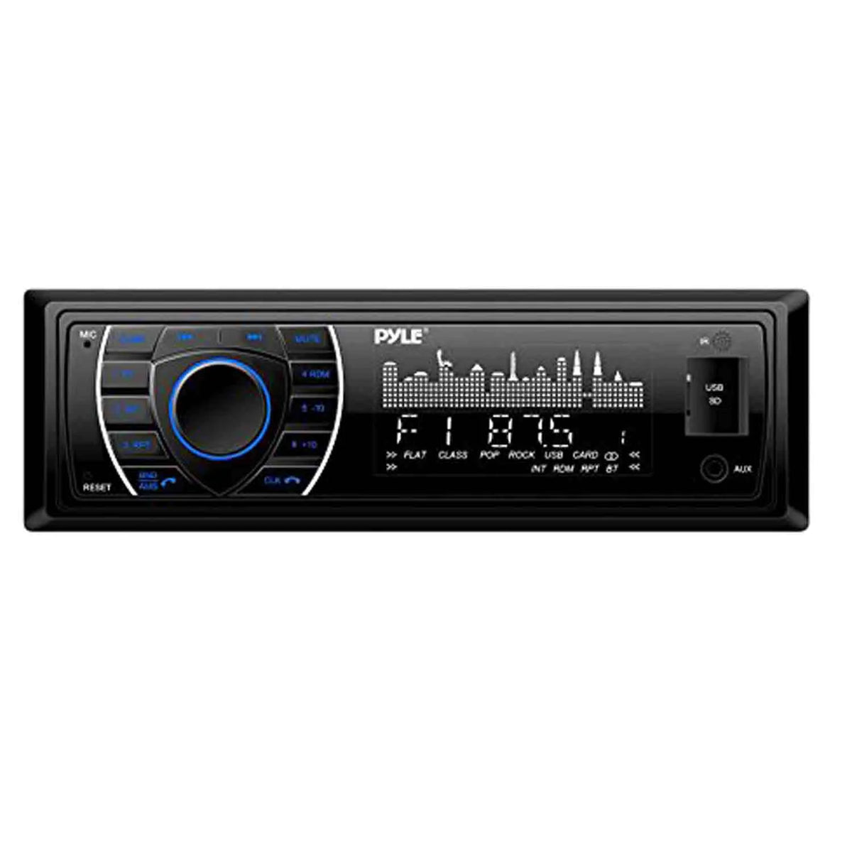 Marine Bluetooth Receiver Stereo with Waterproof Stereo Speakers, 4 Channel Marine Amp, Marine Antenna, 50 Foot Speaker Wire F5431