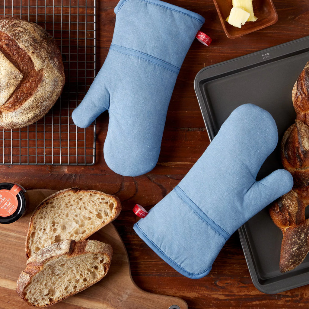 Chambray Oven Mitt 2-Pack Set N74094