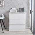 White 3 Drawer File Cabinet P3627