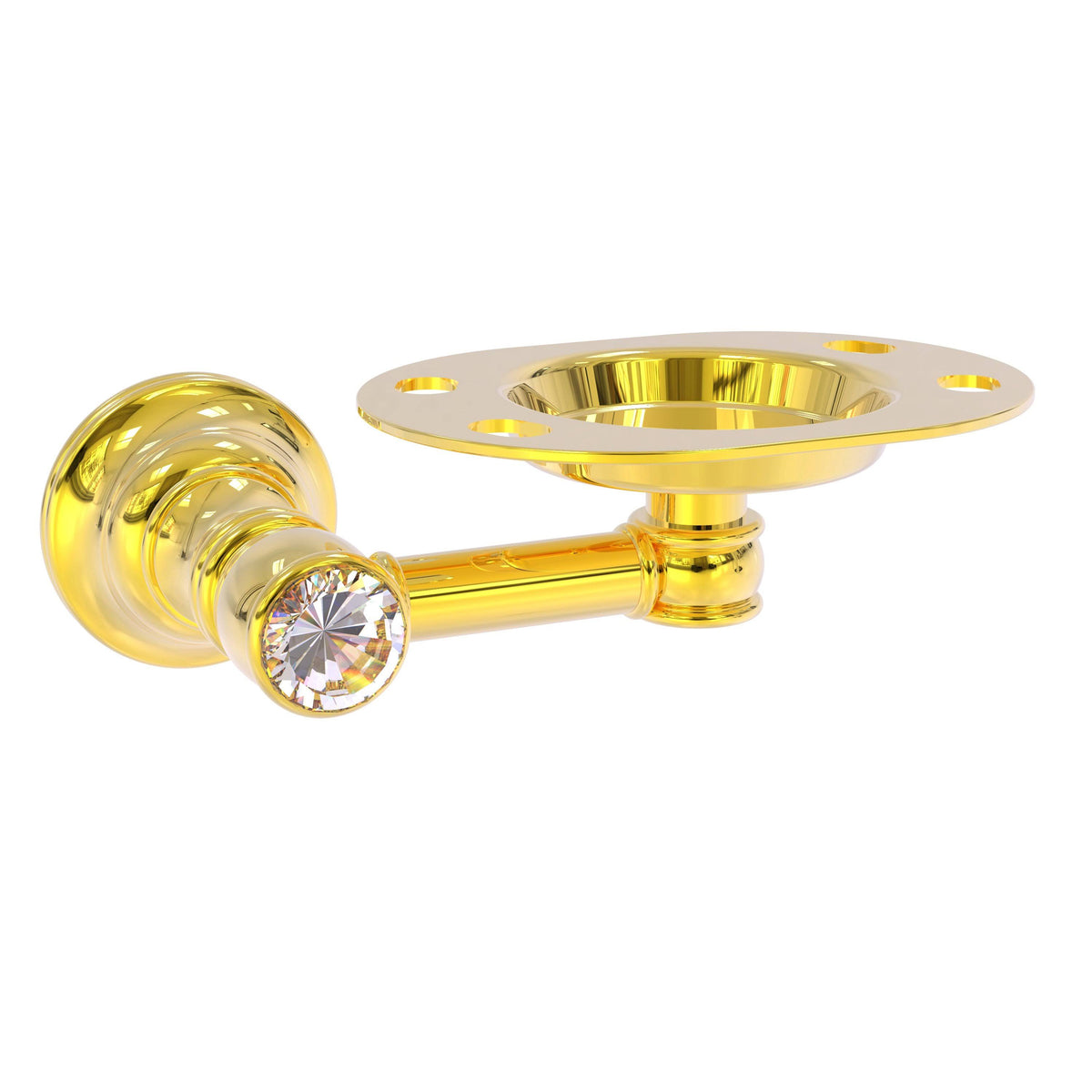 Polished Brass Tumbler and Toothbrush Holder D334