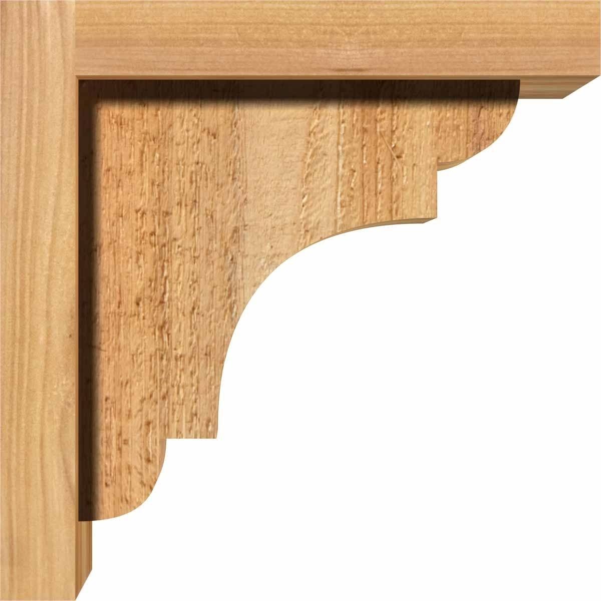 Rough Sawn Corbel with Backplate, Western Red Cedar G3653