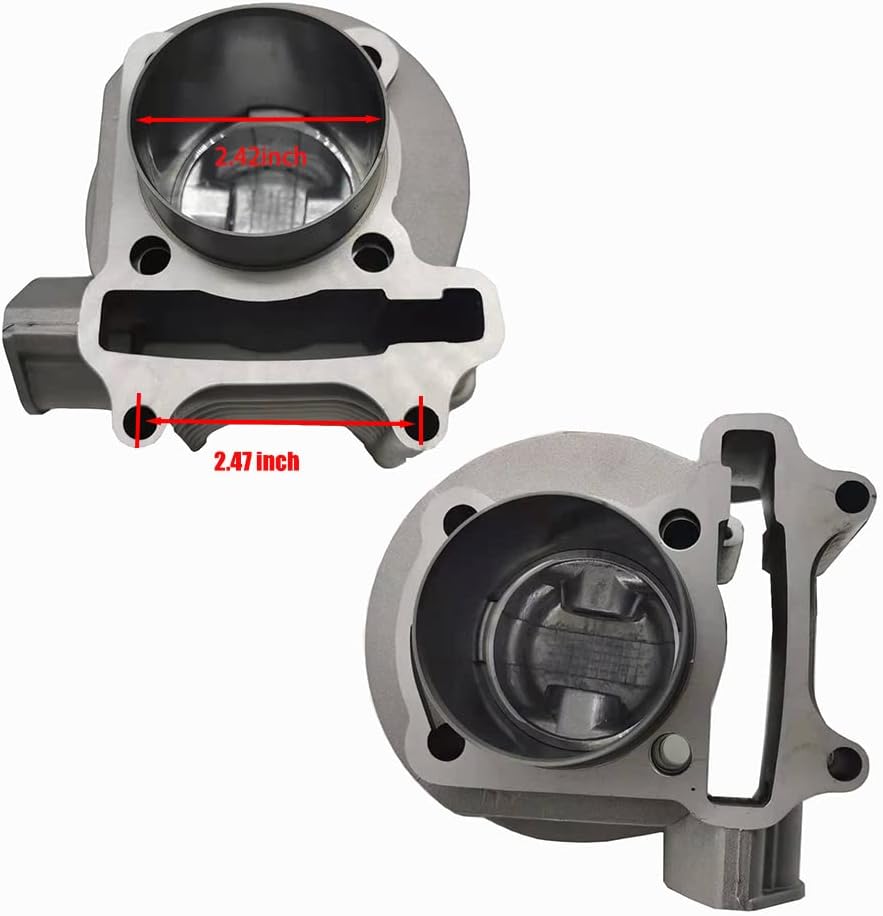 150cc GY6 Engine Rebuild Kit Cylinder Kit Cylinder Head Pack of 2 W9821