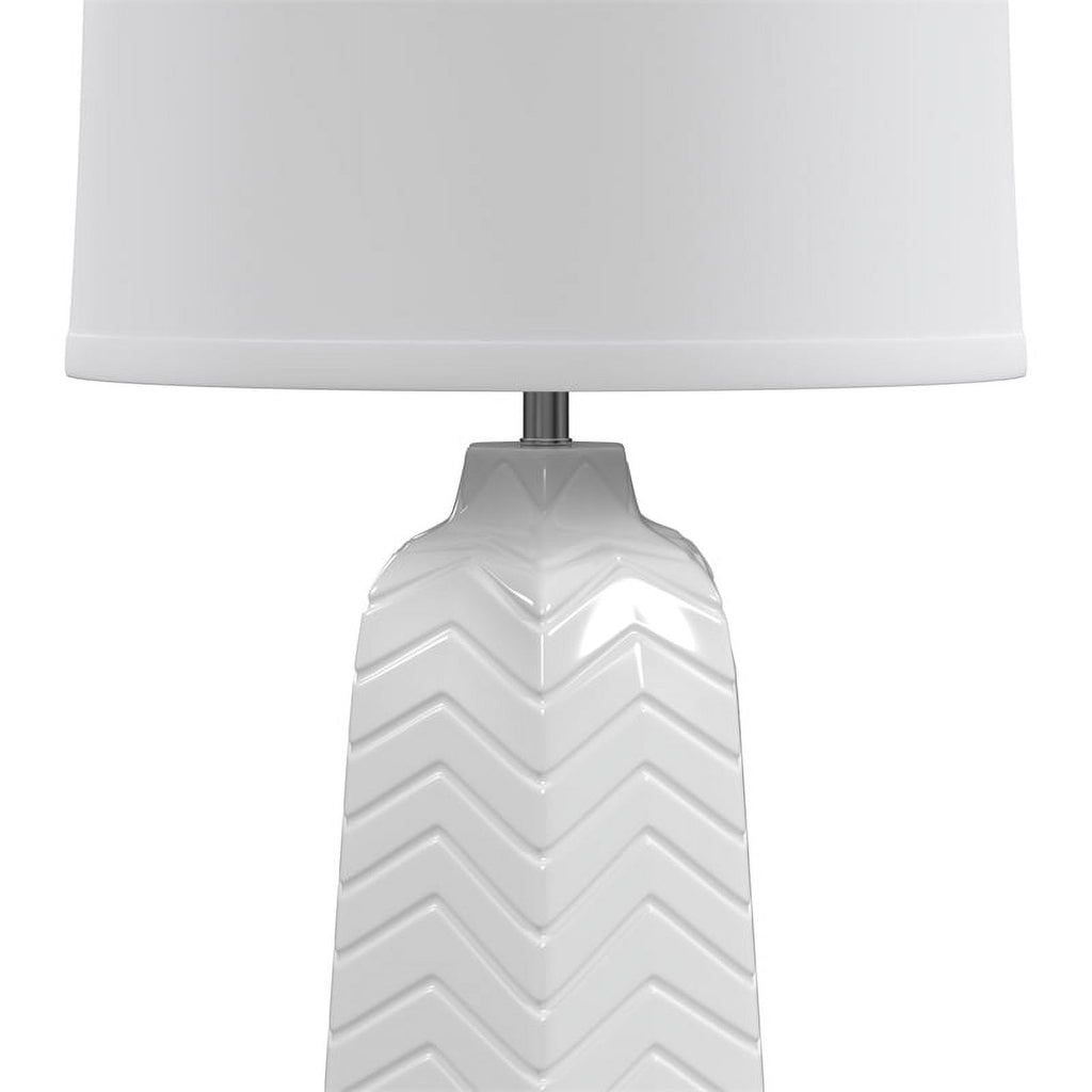 White Ceramic Table Lamp T61512
