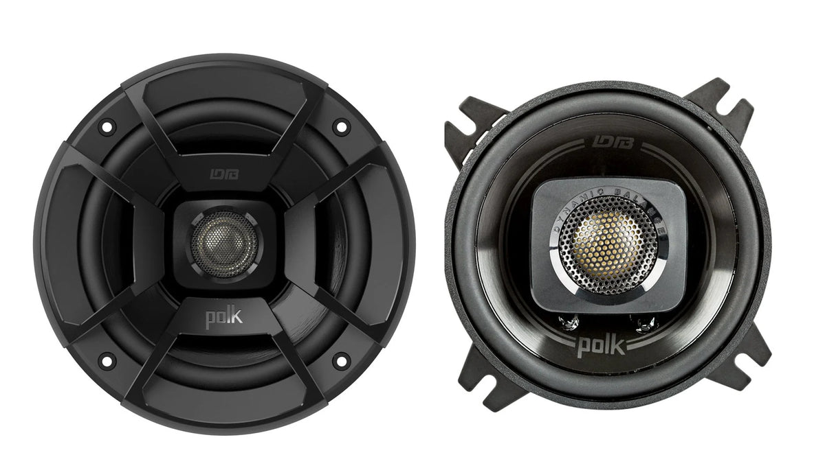 Black 4 Inch 2 Way Car Marine Speakers Y24504