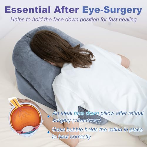Face Down Pillow with Shredded Memory Foam and Removable Cover D358