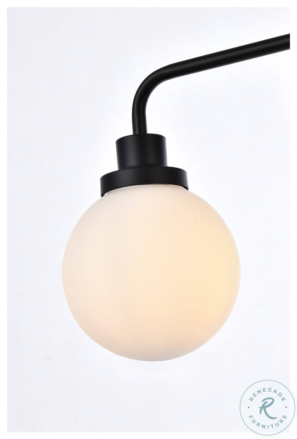 Black 2 Lights Bath Sconce with Frosted Shade O2442