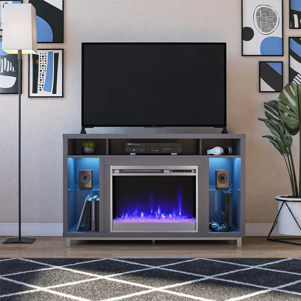Black Oak Fireplace Stand for TVs up to 48" T299220