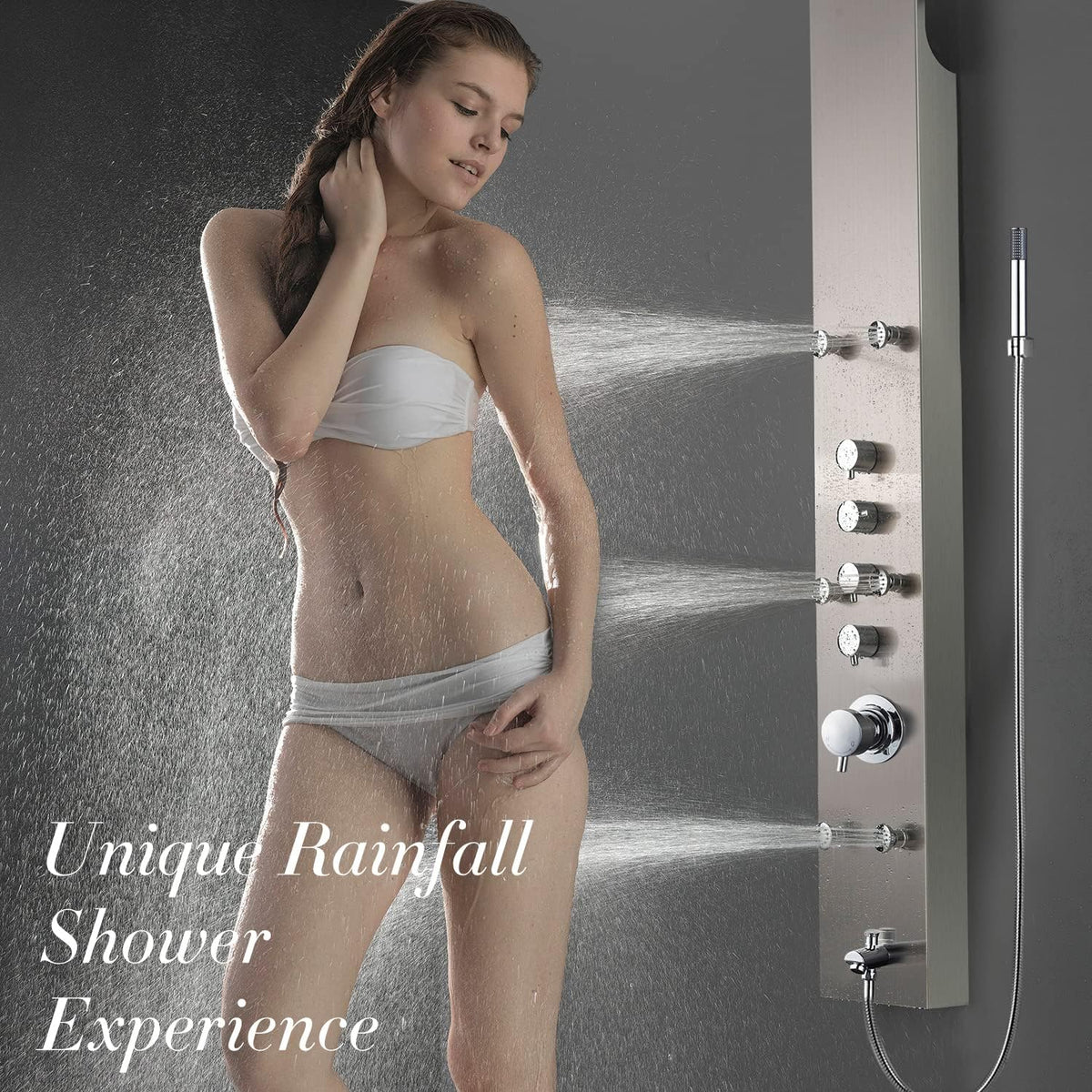 Real #304 Stainless Steel Wall Mount Shower Panel System S11160