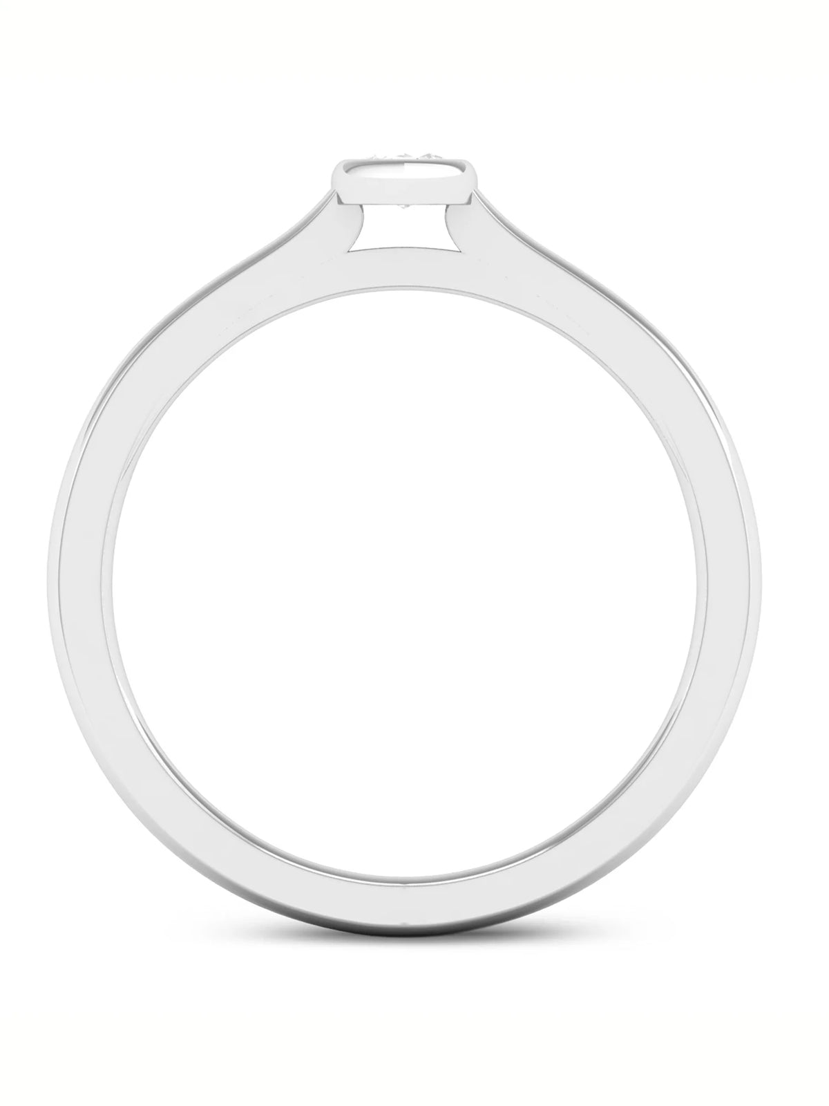 Marquise Diamond 10k White Gold Solitaire Ring U59584