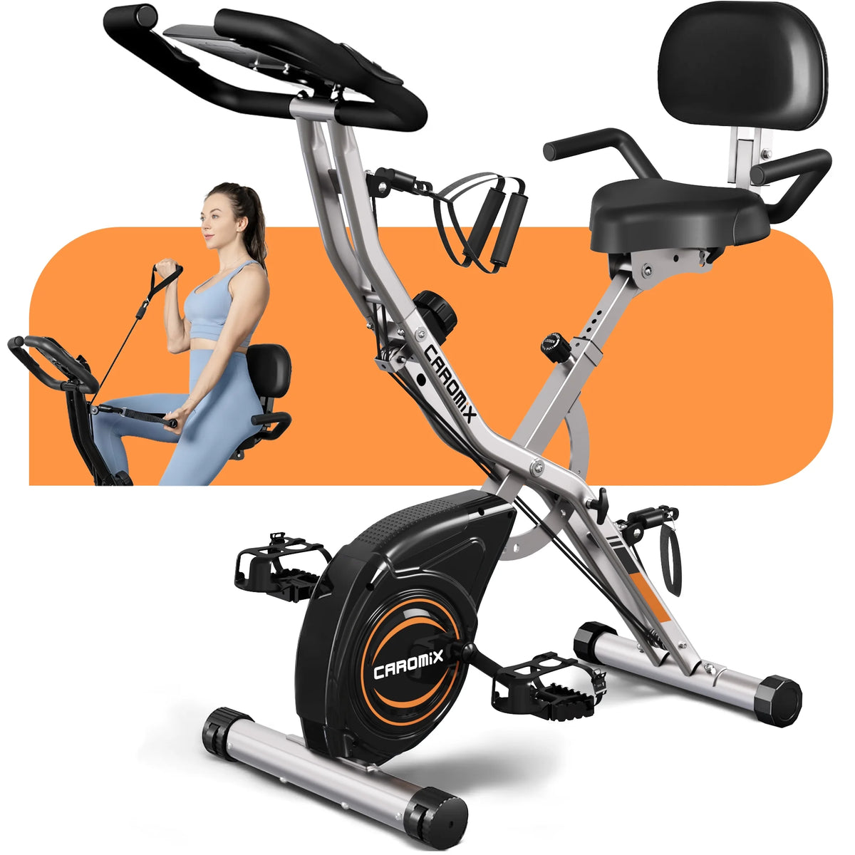 Folding Exercise Bike 16-Level Magnetic Resistance R760