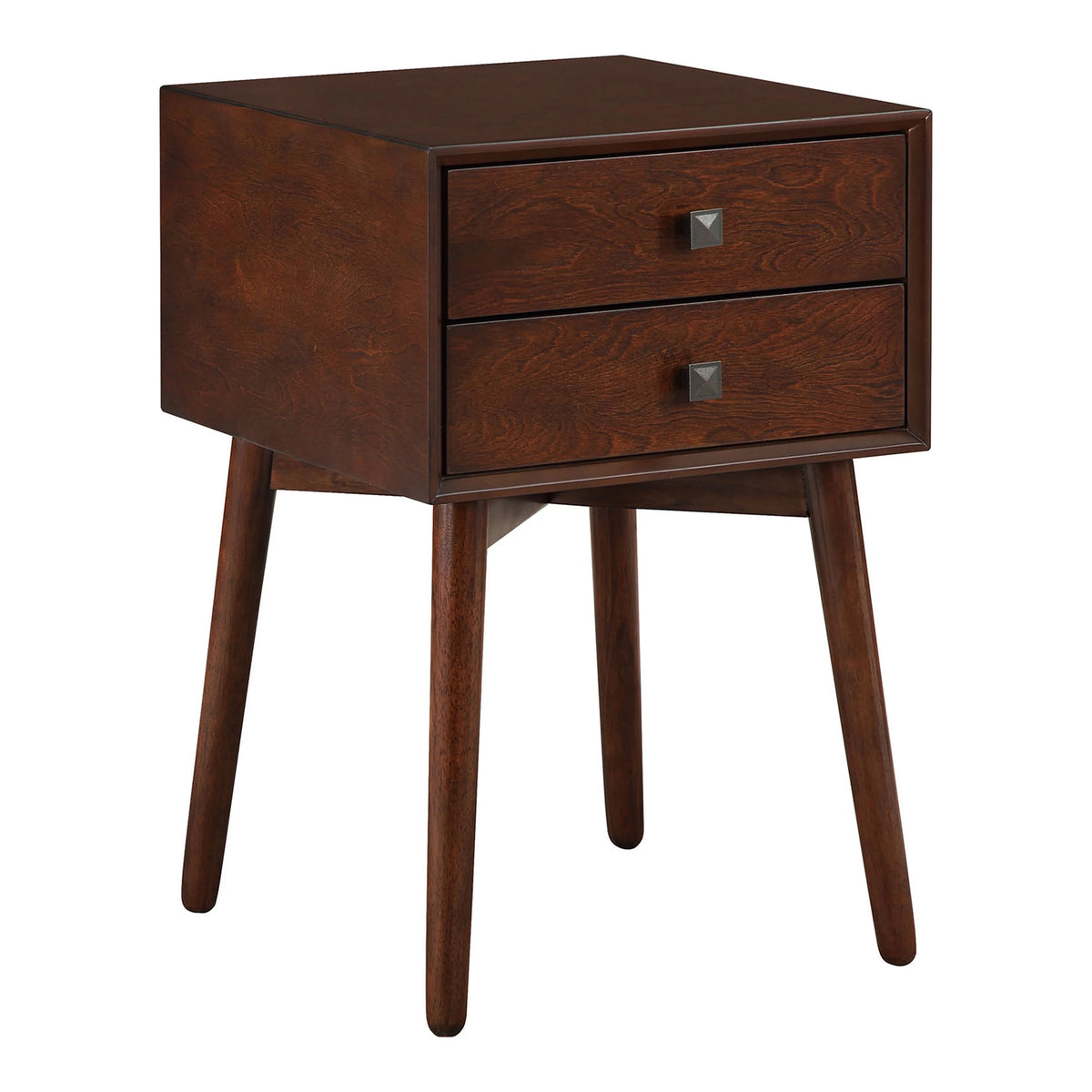 Espresso 2-Drawer Wood End Table E45969