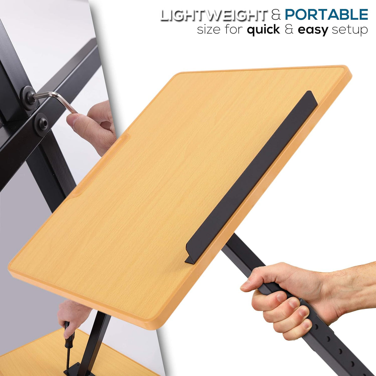 Portable Floor Lectern Podium Stand, Adjustable, Pack of 2 G669360
