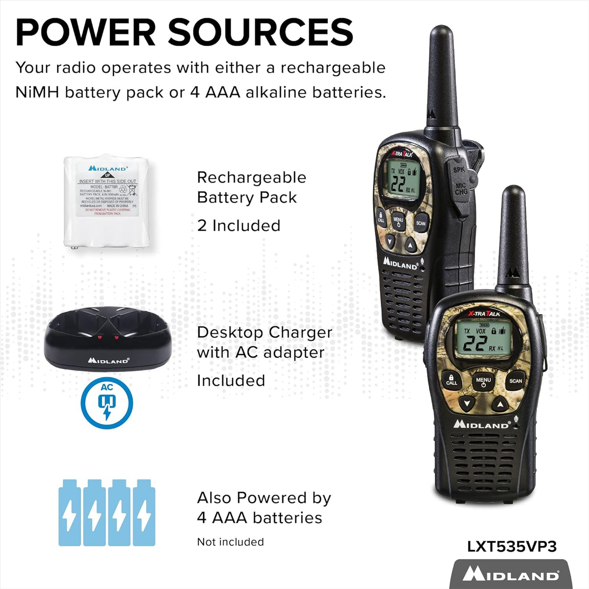 22 Channel FRS Two Way Radios 2-Pack Y83992
