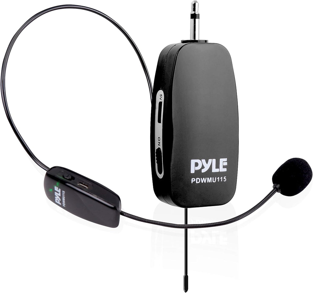 Black UHF Wireless Microphone System, Pack of 2 V9647