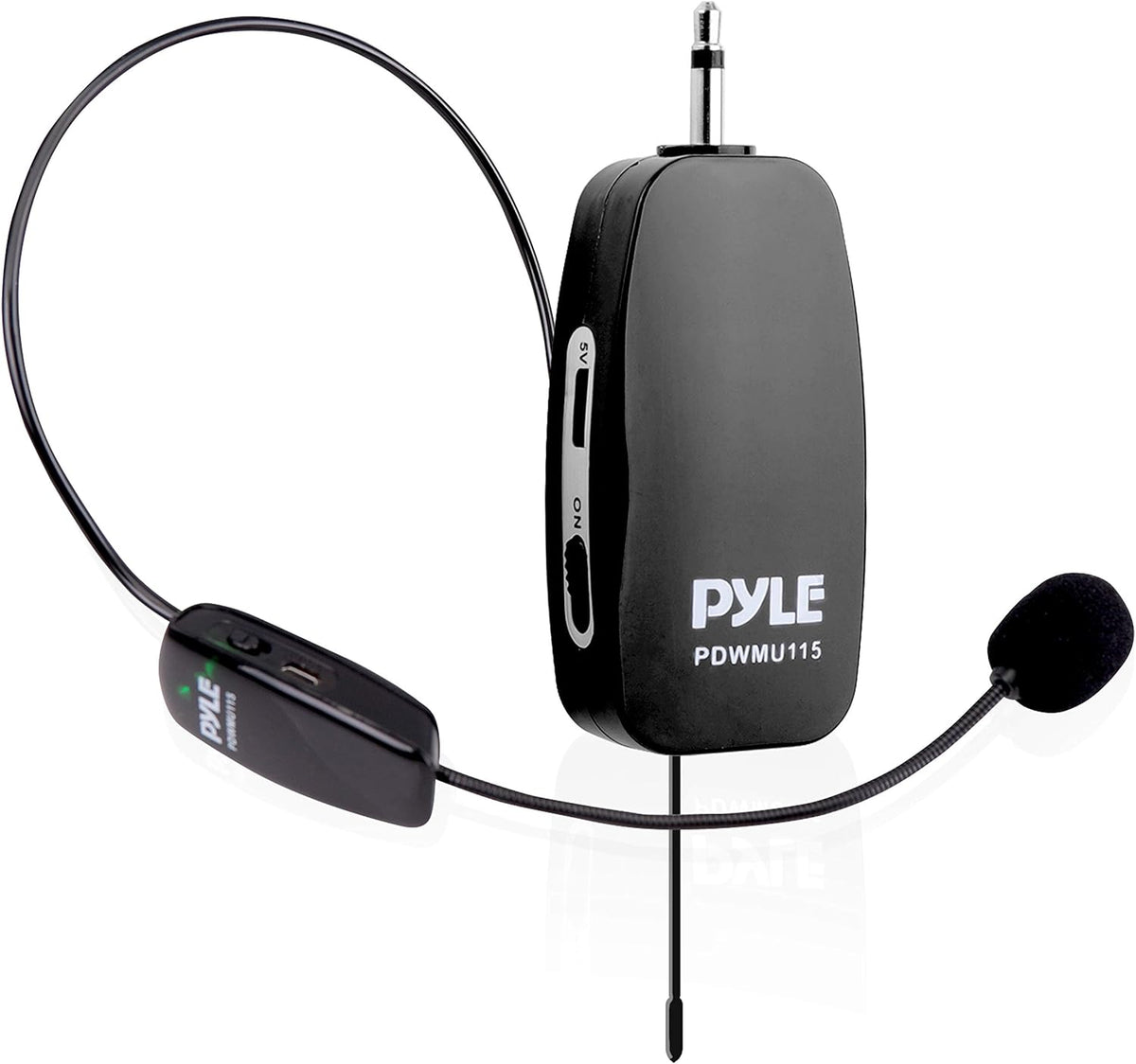 Black UHF Wireless Microphone System, Pack of 2 V9647