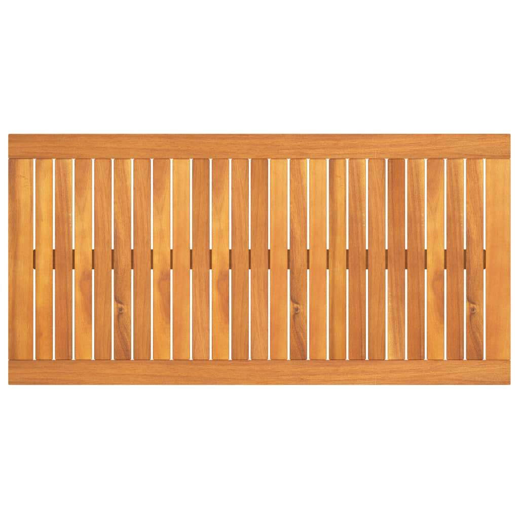 Gray Solid Acacia Wood Coffee Table B654906