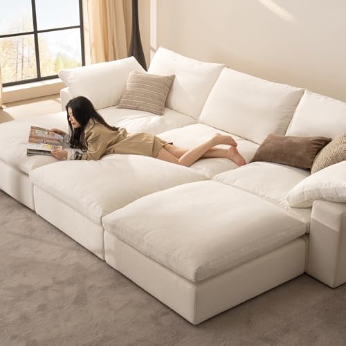 Oversized Modular Sectional Sofa with Ottoman K8545