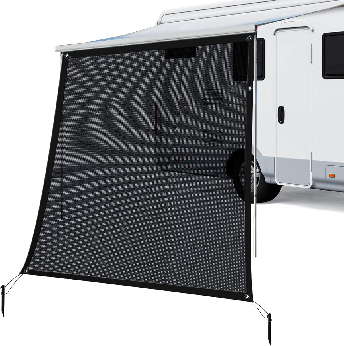 RV Awning Sun Shade Screen Mesh 15.5'x9' E4539