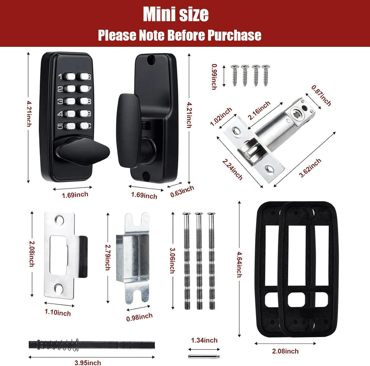 Keypad Door Knob with Handle V678121