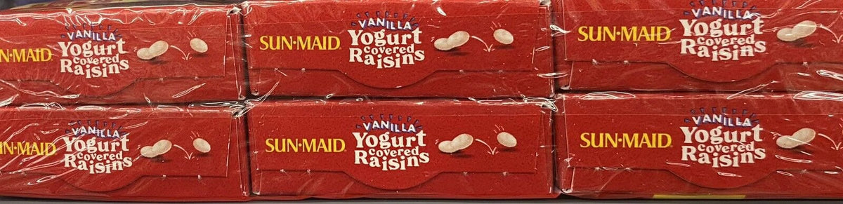 Vanilla Yogurt Covered Raisins 30 Boxes Z76973