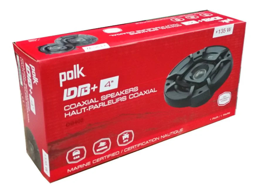 Black 4 Inch 2 Way Car Marine Speakers Y24504