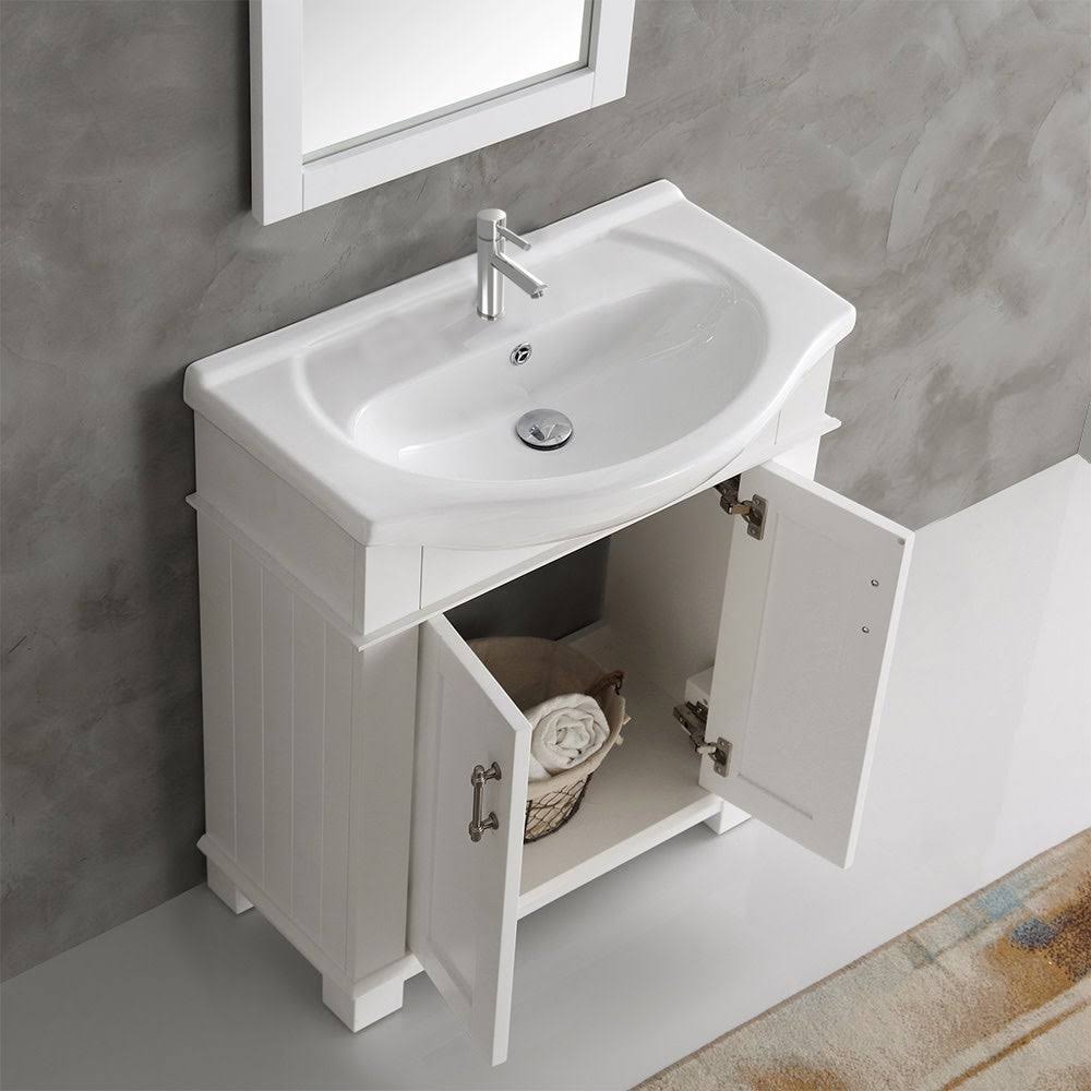 Gray Traditional Bathroom Vanity Z655375