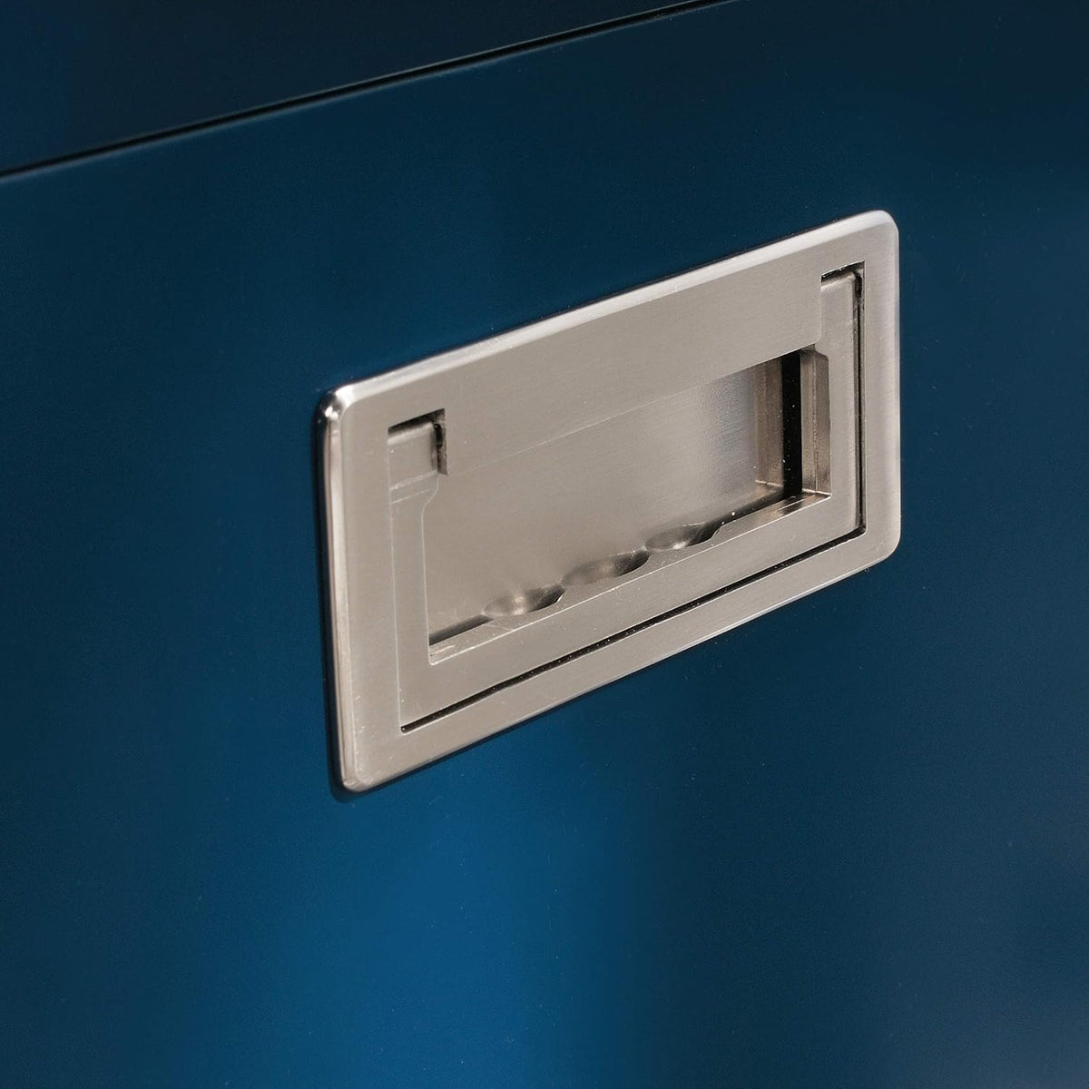 Navy Accent Storage Cabinet B823