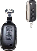 Genuine Leather Remote Key Fob Case Cover with Key Chain Pack of 2 K557