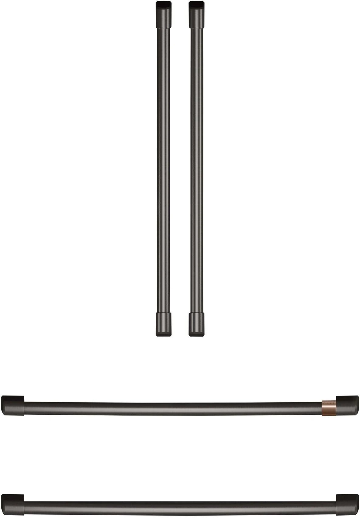Brushed Black Refrigerator Handle Kit N2586