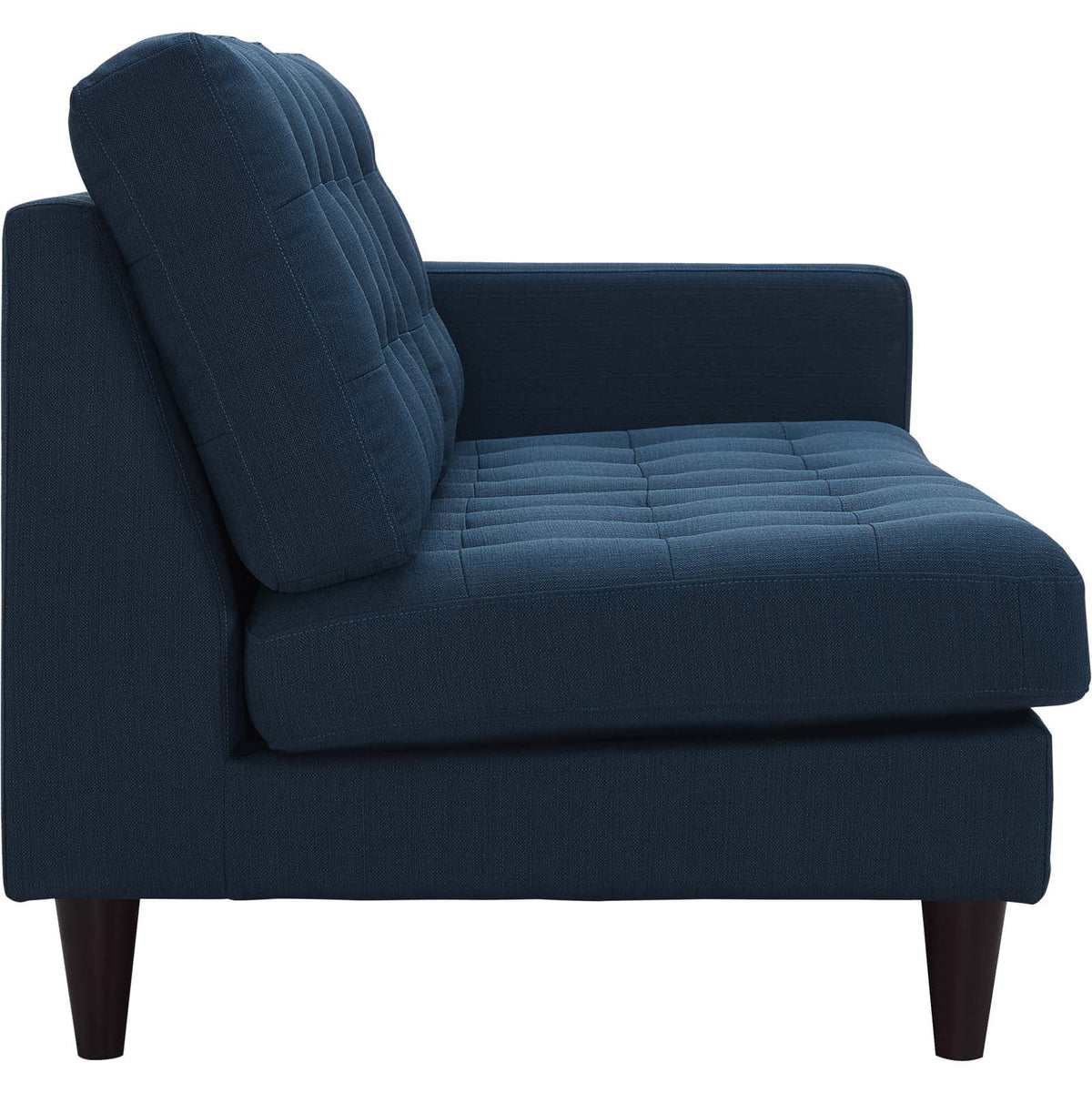 Navy Blue Fabric Sectional Sofa U168155