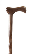 Twisted Walnut Walking Cane X9452