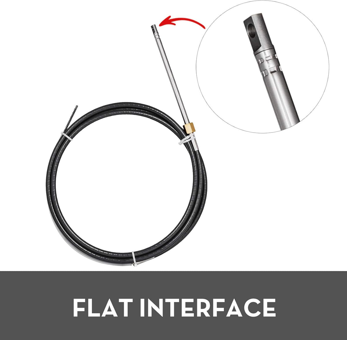 3/4'' Tapered Shaft 13 Feet Outboard Steering Cable E68197