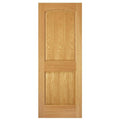36 in. x 80 in. 2-Panel Arch Solid Core Oak Interior Door Slab Y420