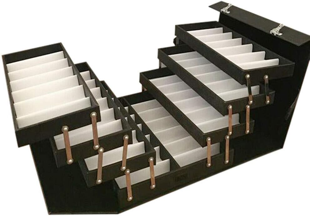 48 Slots Sunglasses Storage Case with Glass Lid X696516