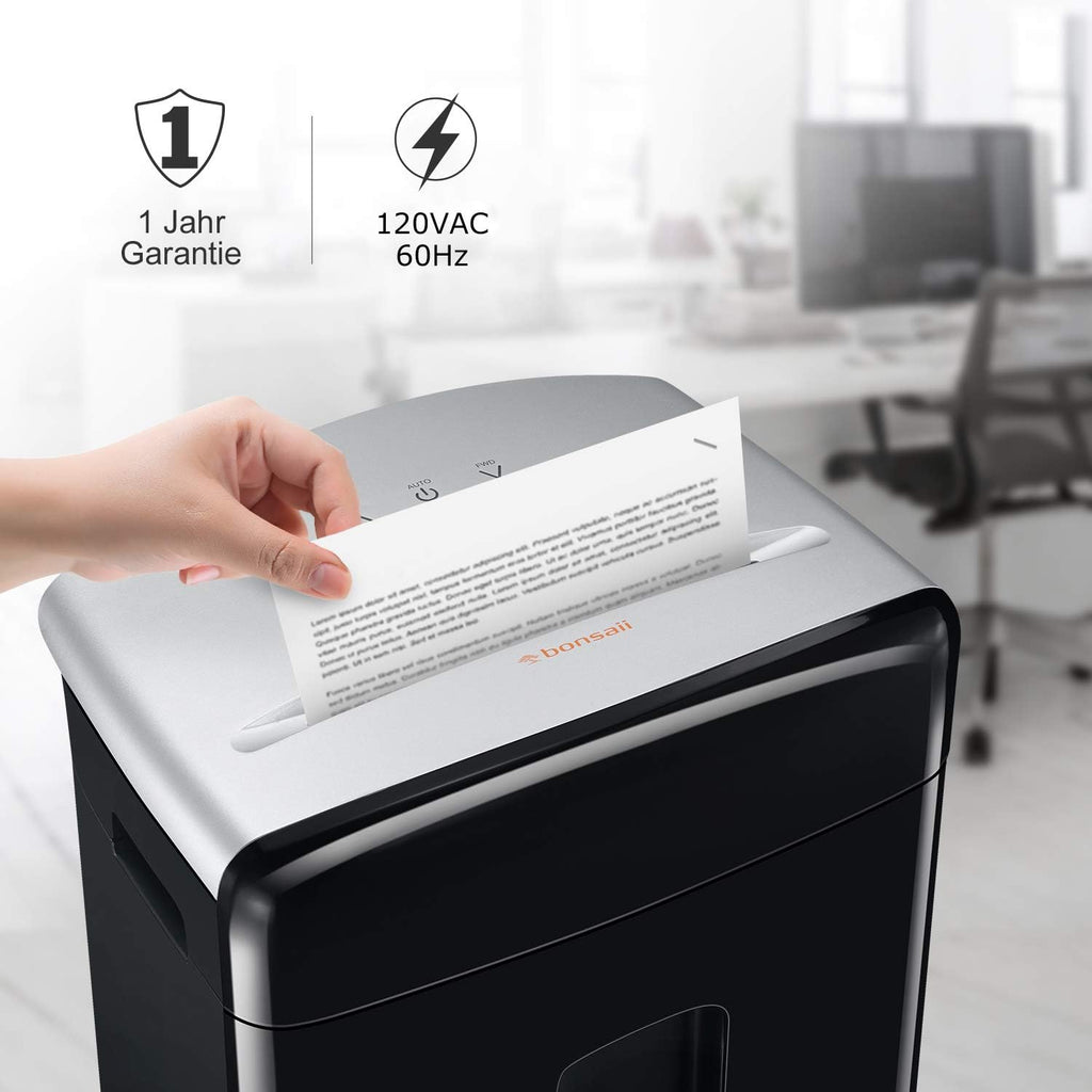12-Sheet Micro Cut Paper Shredder with Pullout Basket N121809