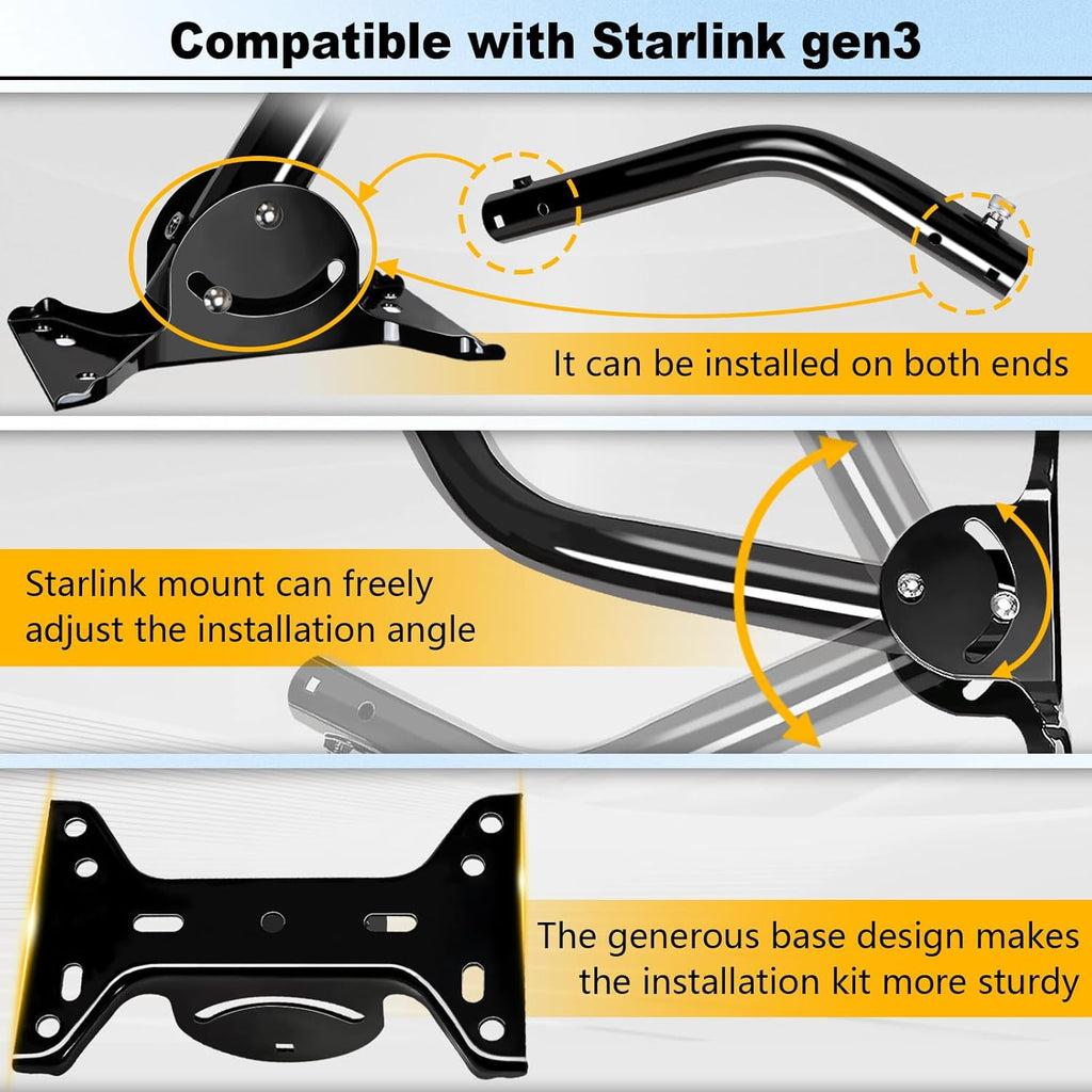 Adjustable Starlink Gen 3 Mount with Pipe Adapter D432