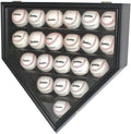 Solid Wood Baseball Display Case Shadow Box 21 Slots Lockable I902