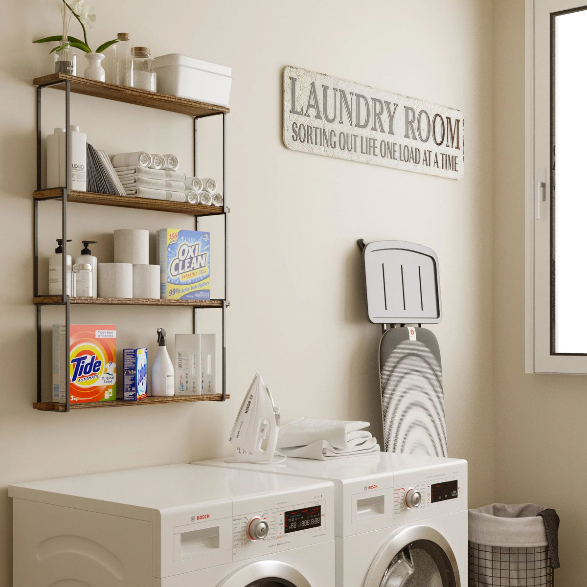4-Tier Floating Shelves Wall Storage T874193