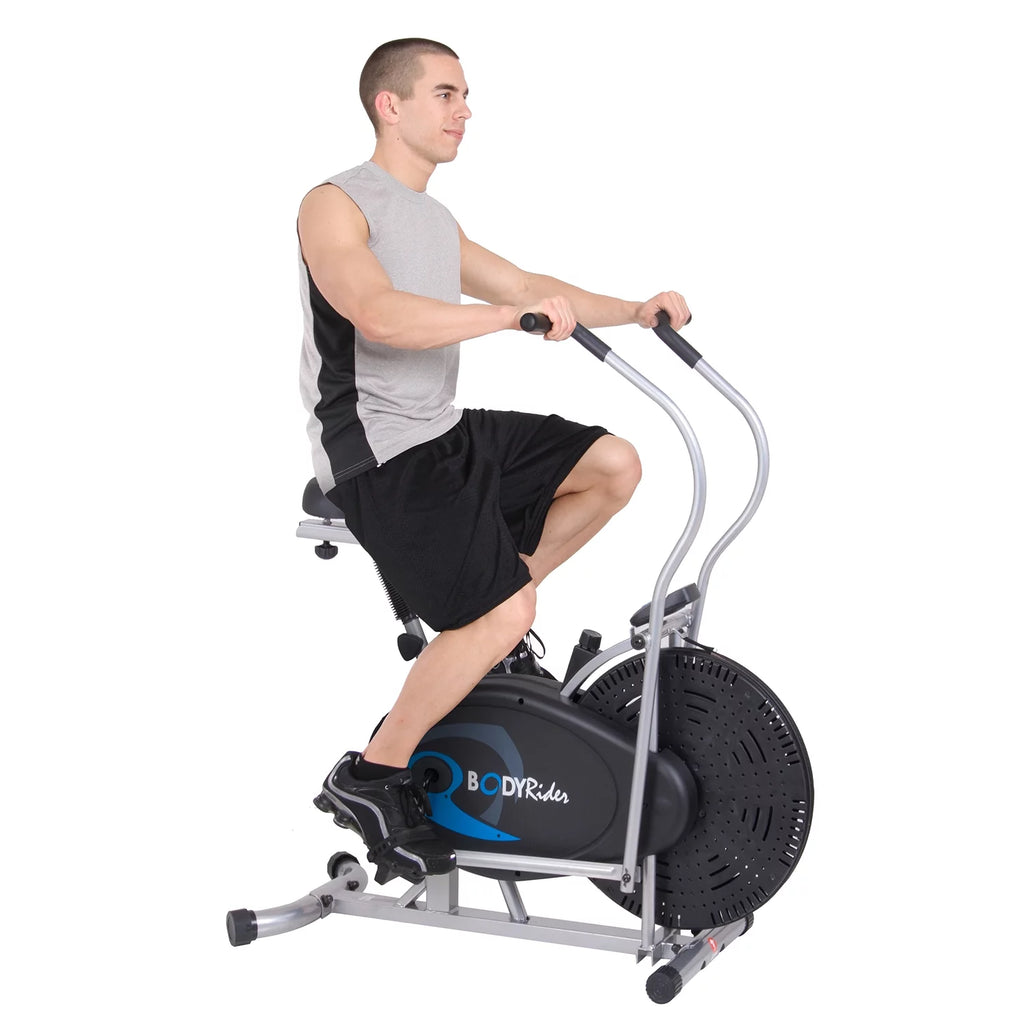 Upright Gel Seat Fan Bike with Looped Pedals K128990