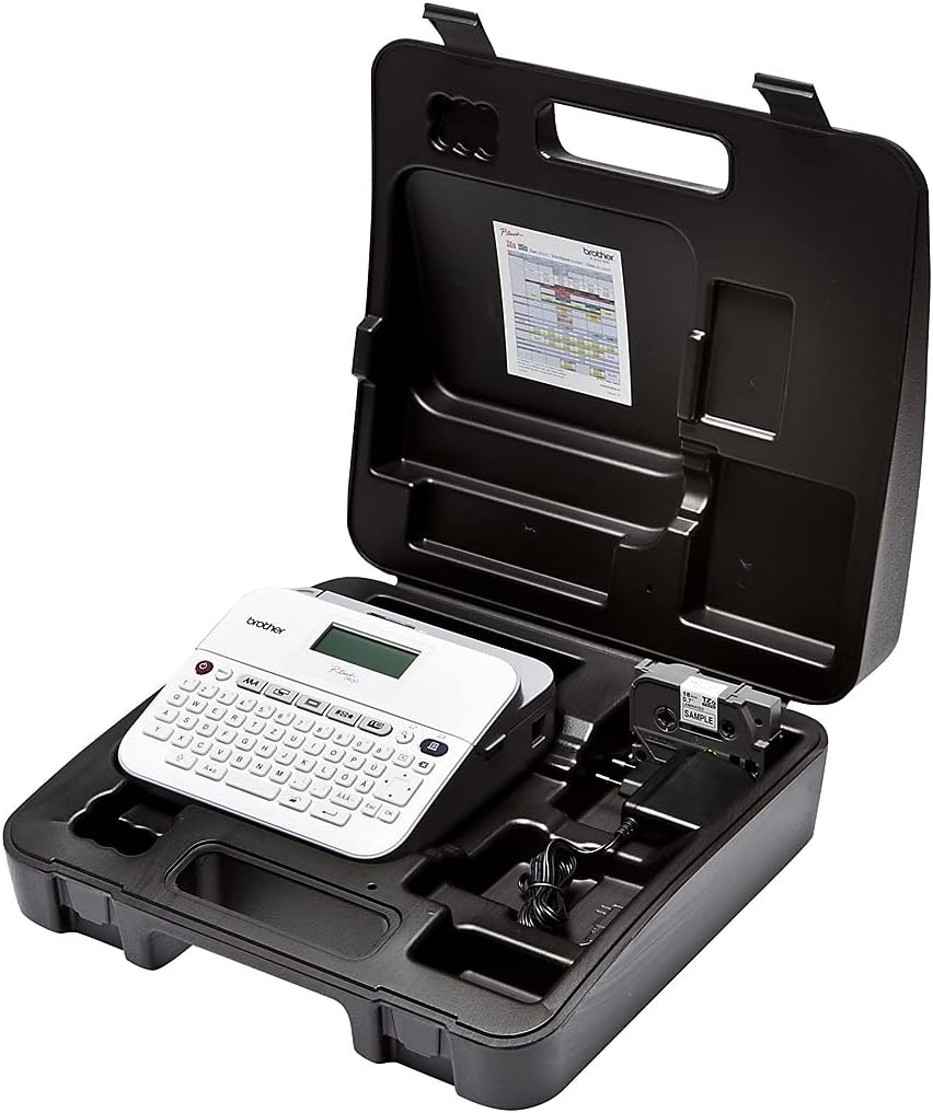 Compact Label Maker with Carry Case and Adapter O32035