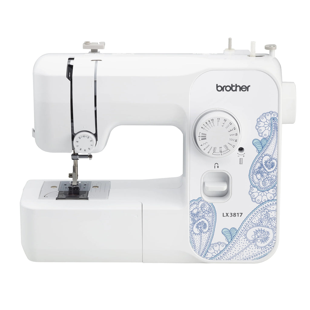17-Stitch Portable Full-Size Sewing Machine, White S77348