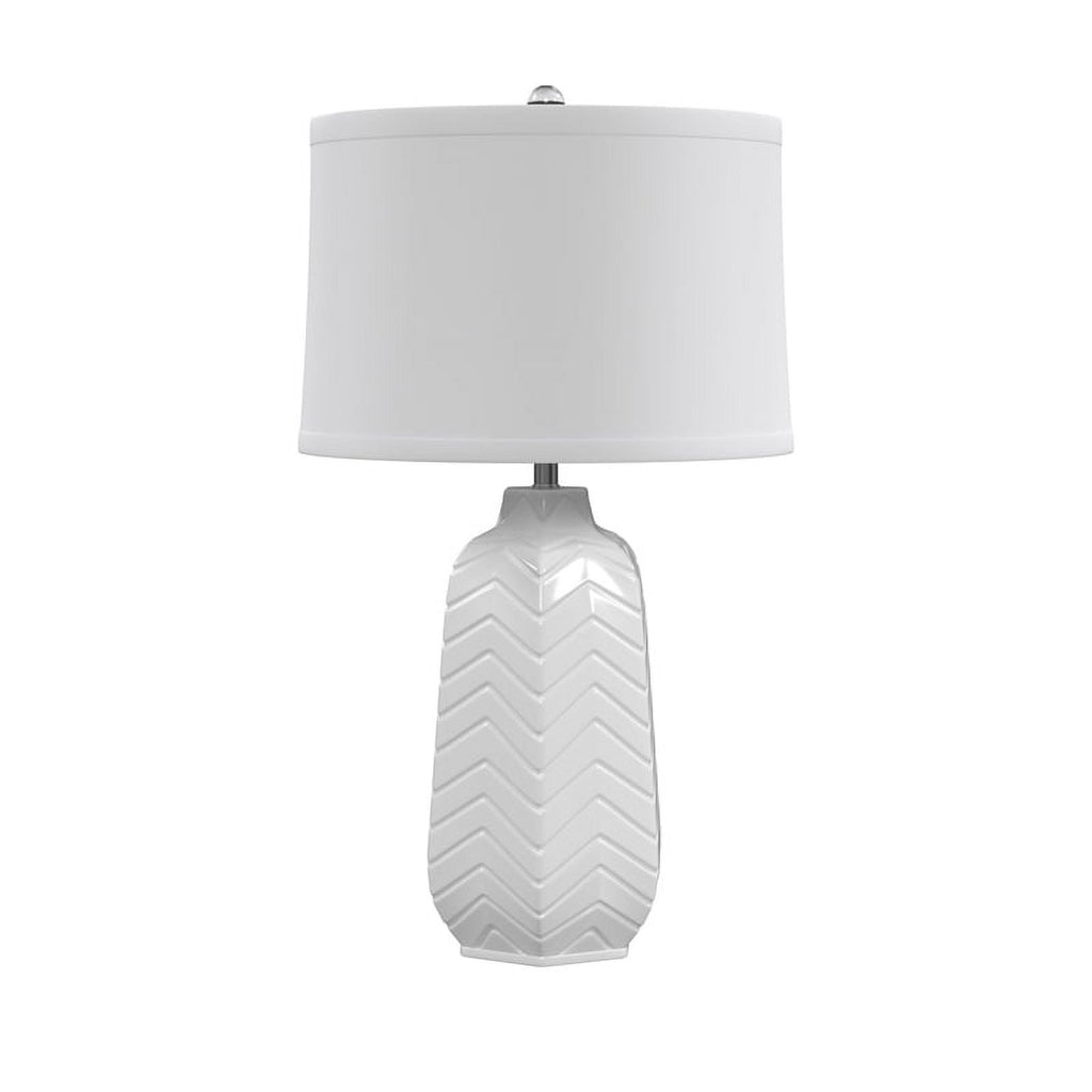 White Ceramic Table Lamp T61512
