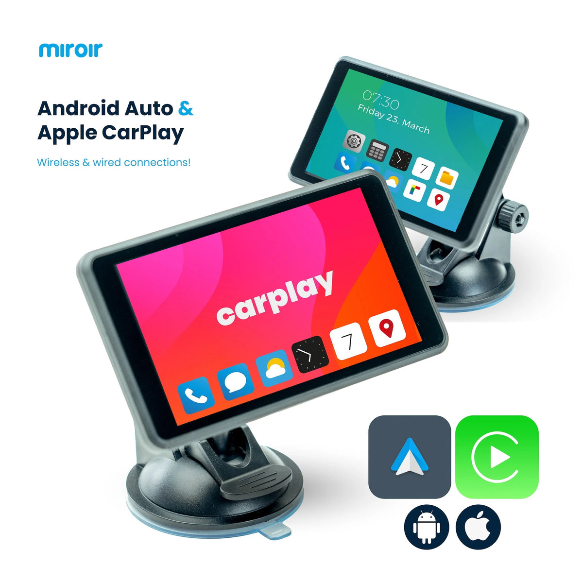 5” Apple Carplay & Android Auto Car Stereo with Bluetooth J92414