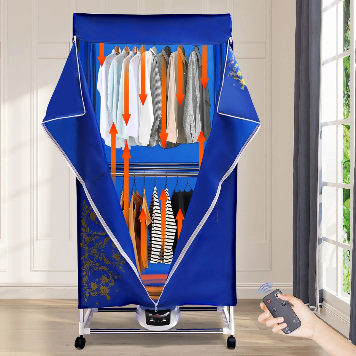 Portable Electric Clothes Dryer with Temperature Controller X5887