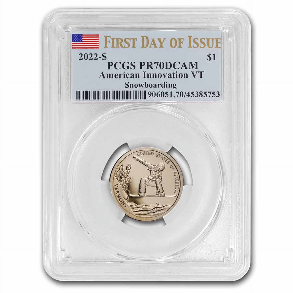 American Innovation $1 Snowboarding Coin V39870