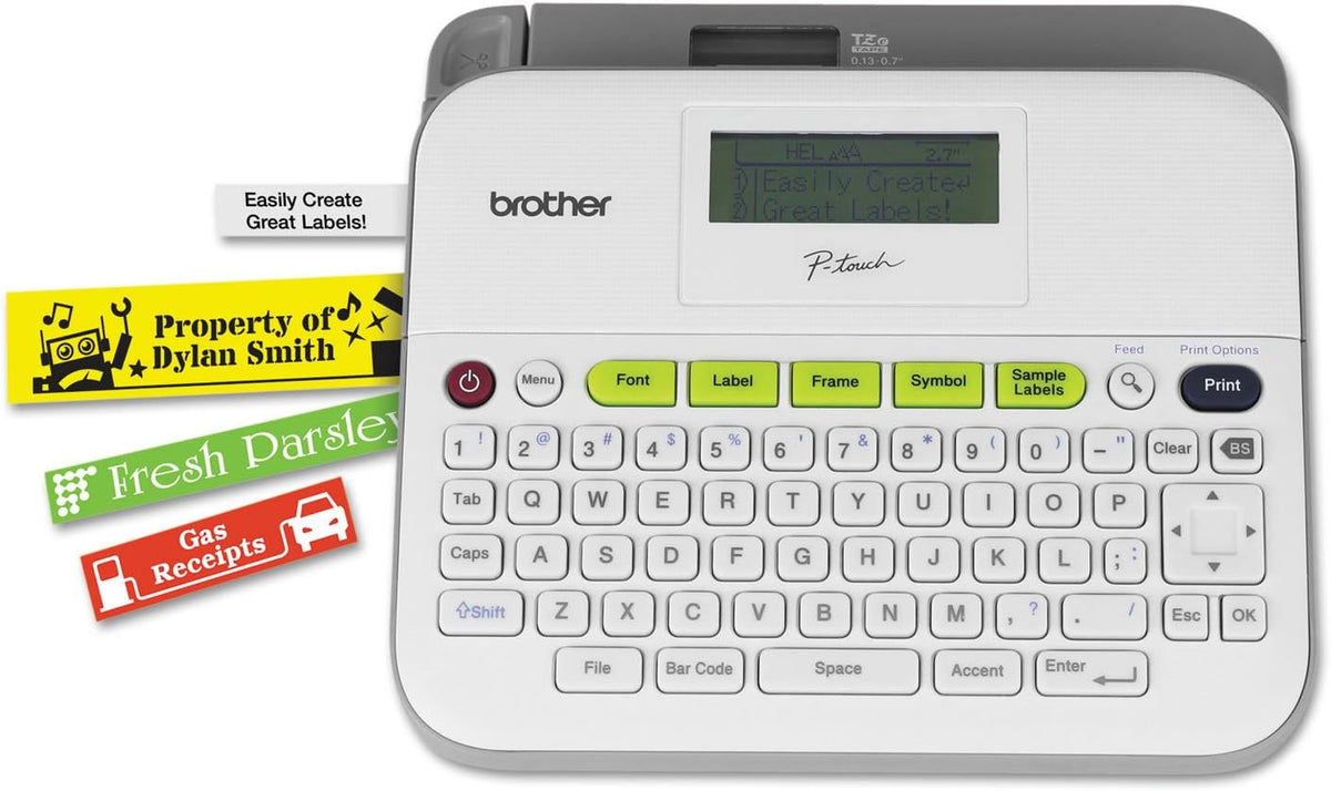 Compact Label Maker with Carry Case and Adapter O32035